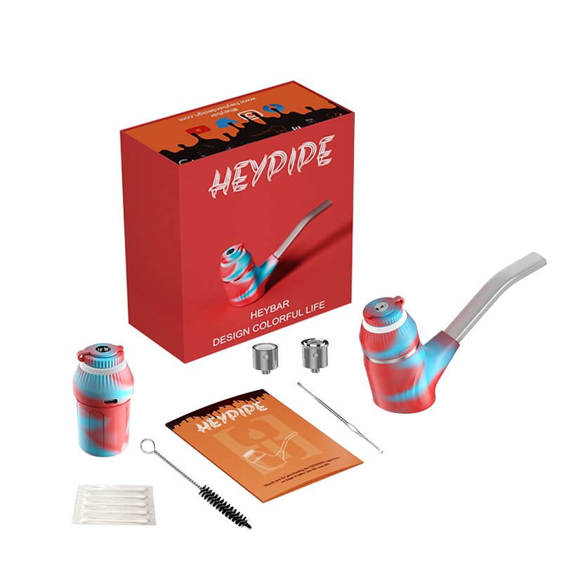 Heybar Heypipe Sherlock Wax Vape - Red & Blue - TPCSUPPLYCO