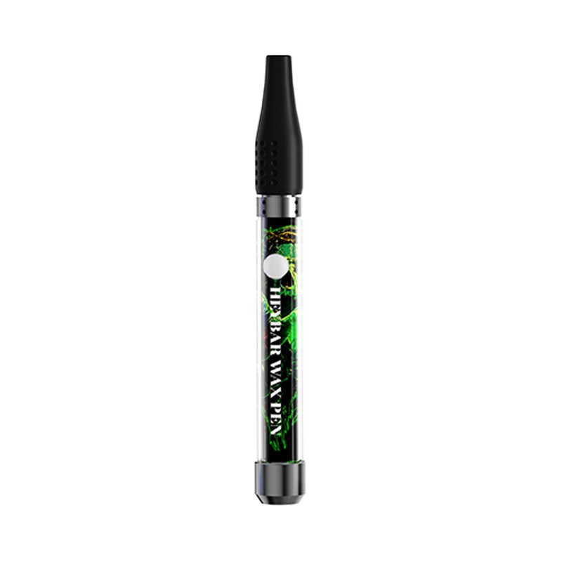 Heybar Wax Pen Transparent Vaporizer - Green w/ Black Tip - TPCSUPPLYCO