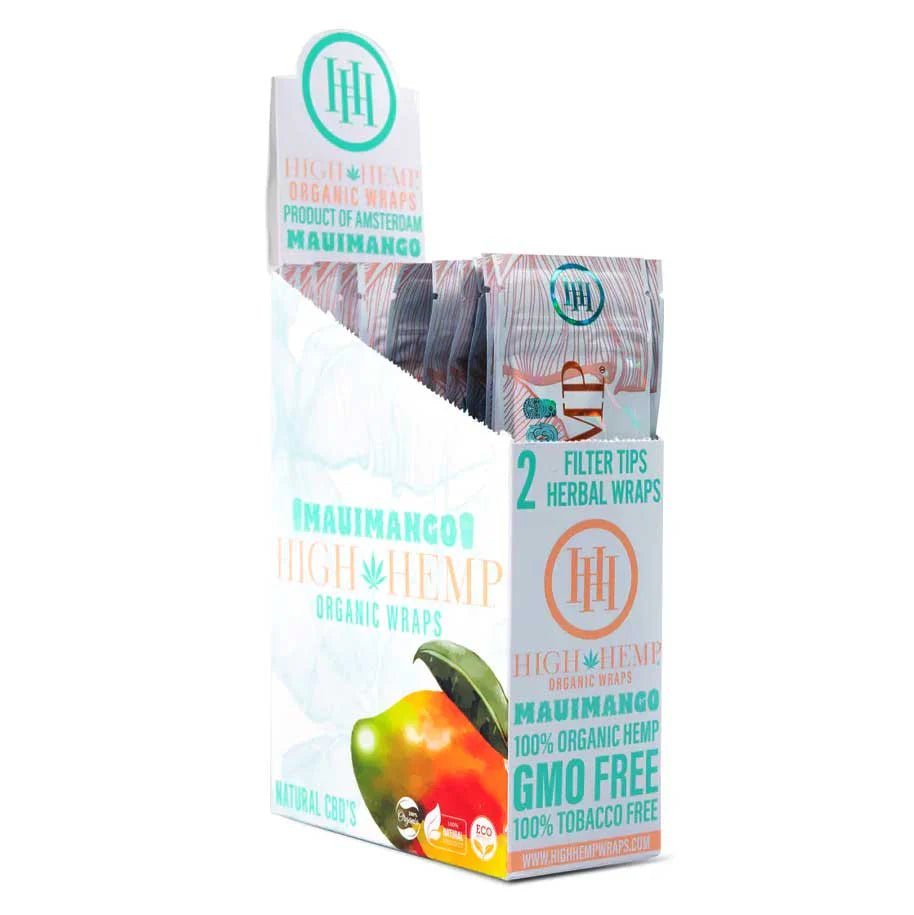 High Hemp Organic Wraps - Maui Mango 2pk 25ct - TPCSUPPLYCO