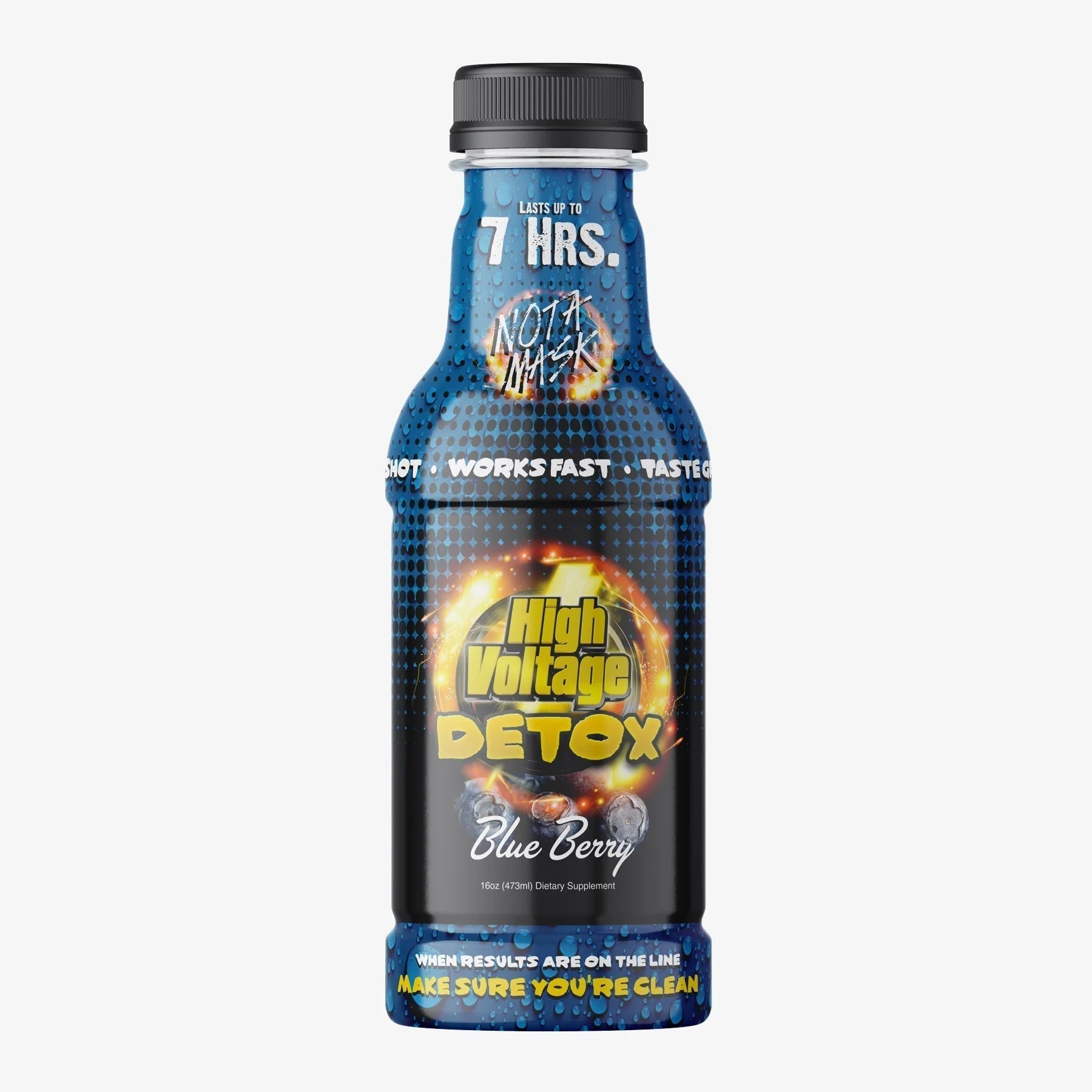 High Voltage 7 - Hour Detox Drink 16oz - Blueberry - TPCSUPPLYCO