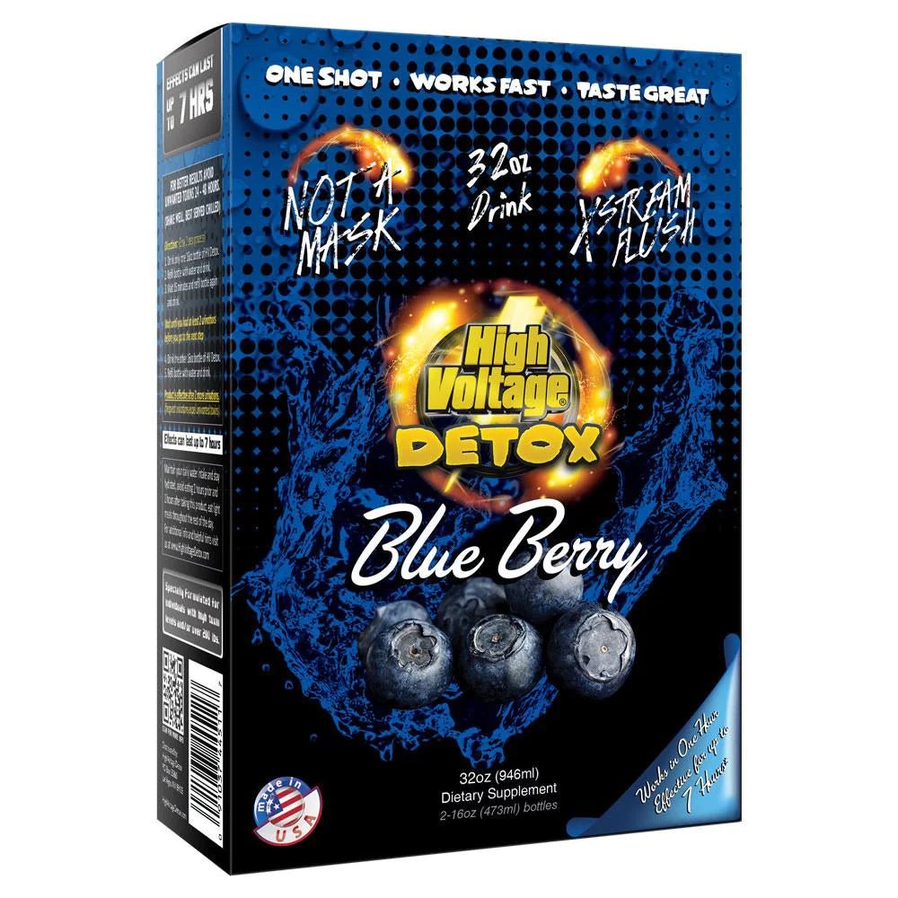 High Voltage Permanent 5 - Day Detox 32oz w/ 30Caps - Blueberry - TPCSUPPLYCO