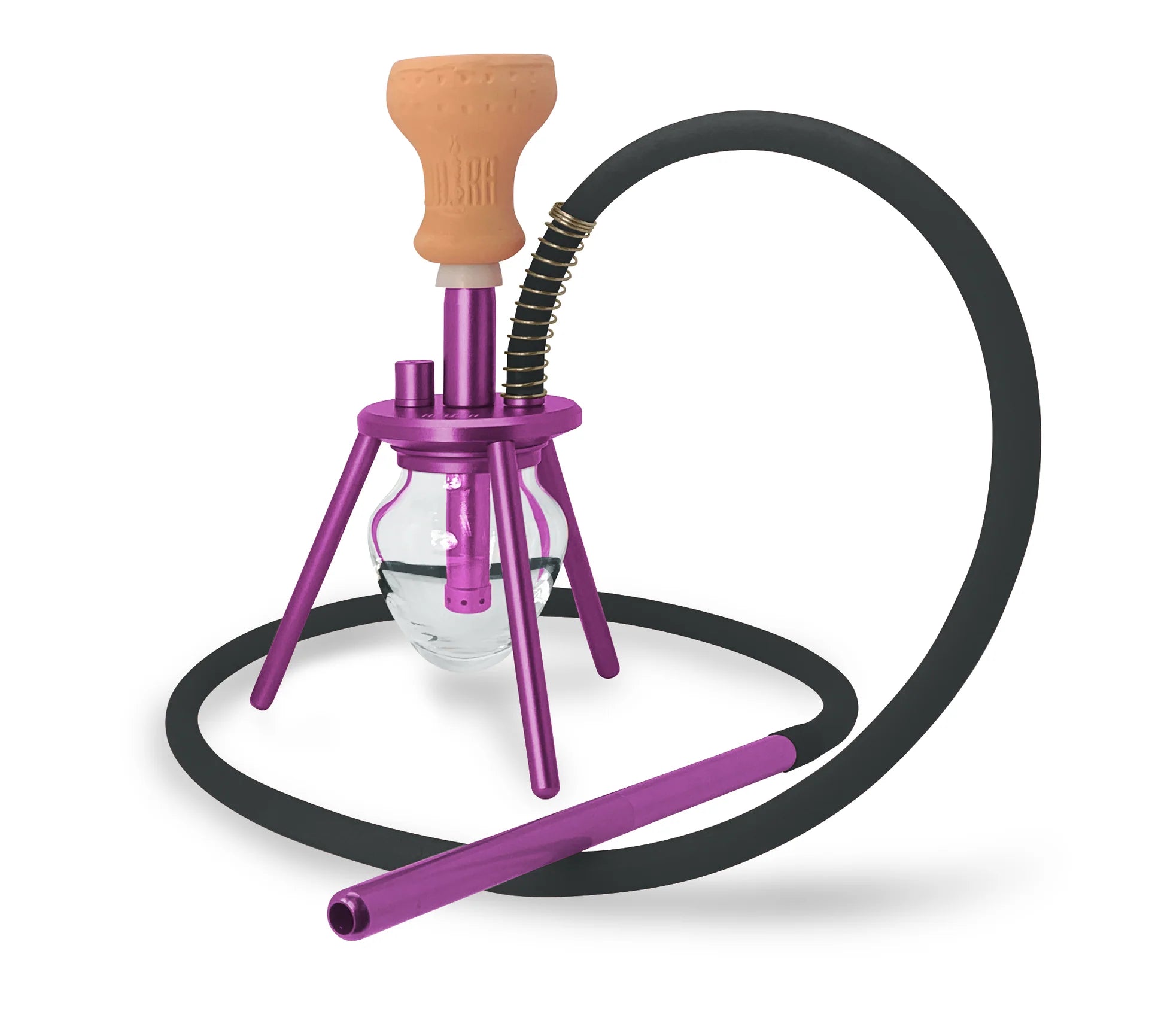 Hookah 1 - HS 12" Amira Spider Purple w/ Travel Bag - TPCSUPPLYCO