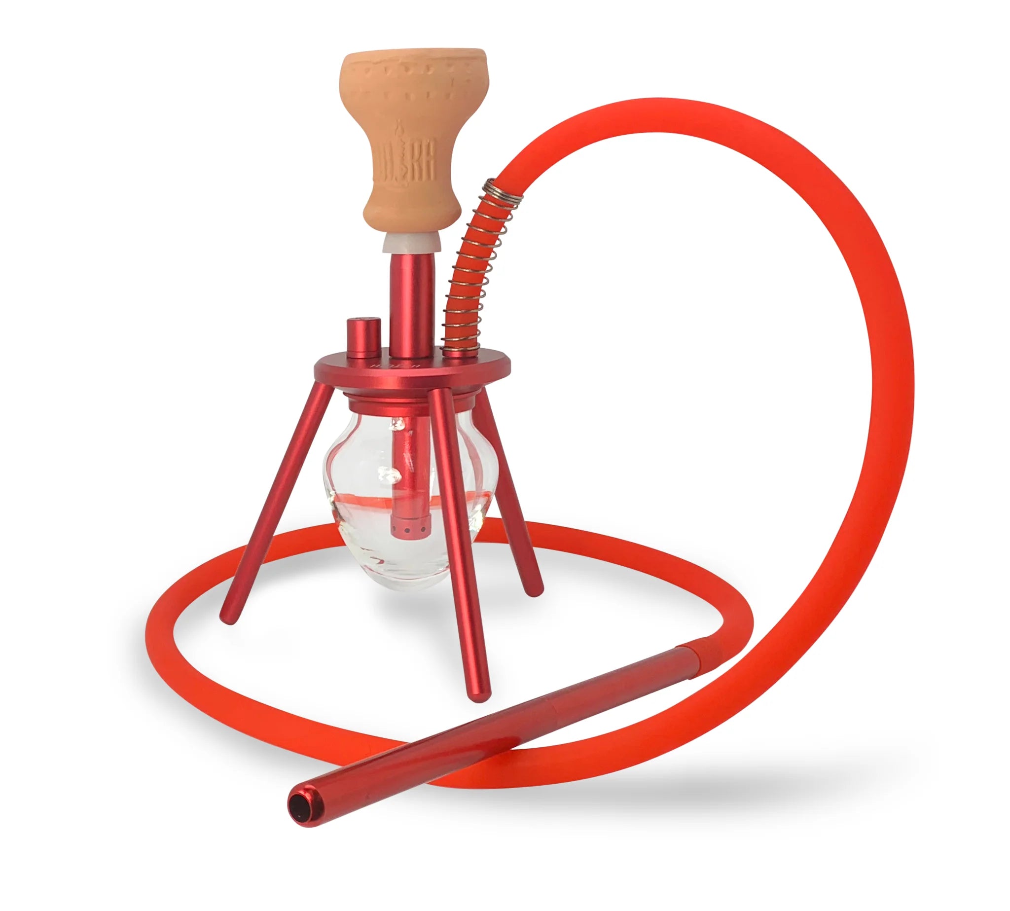 Hookah 1 - HS 12" Amira Spider Red w/ Travel Bag - TPCSUPPLYCO