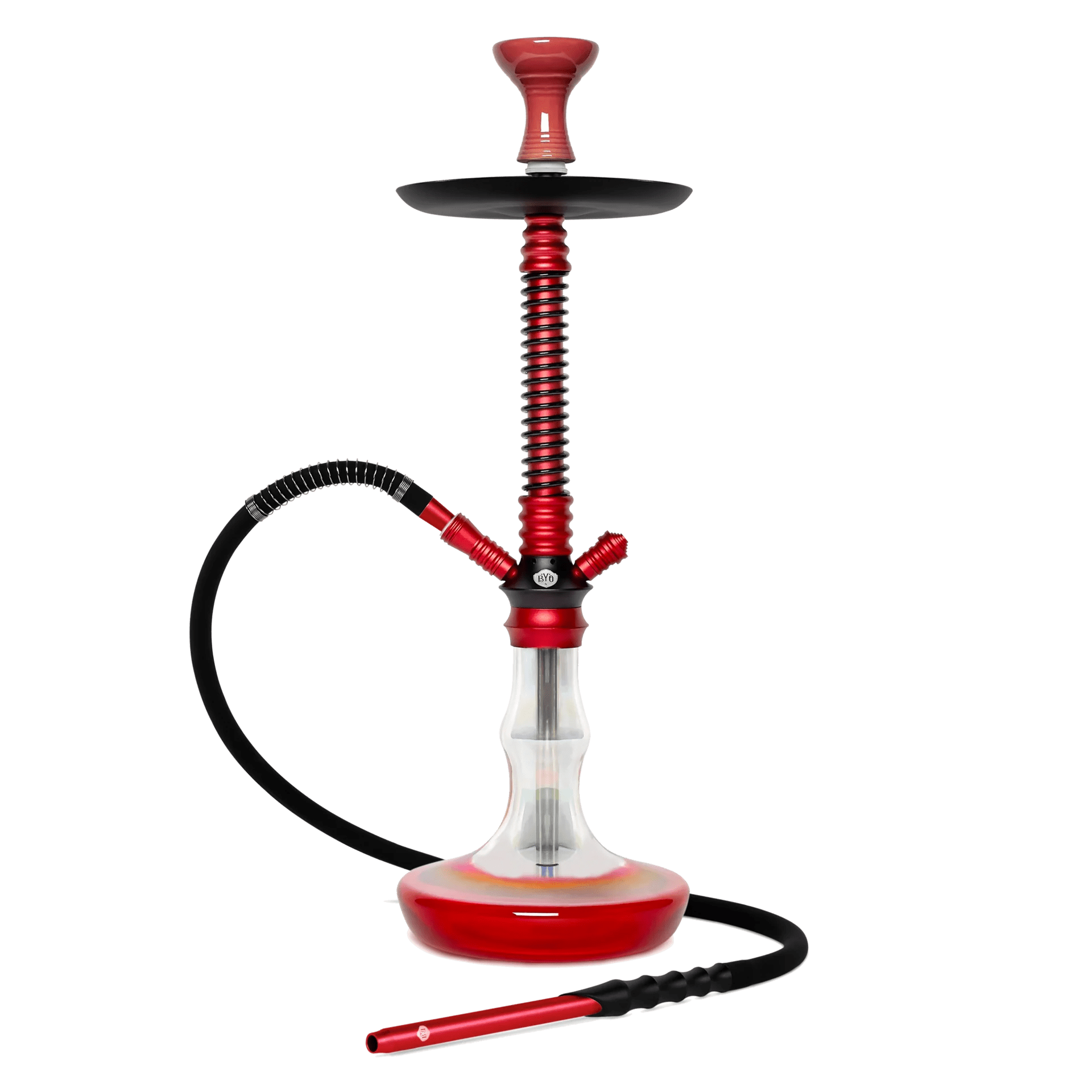 Hookah 1 - HS 25" BYO Vantage - Red - TPCSUPPLYCO