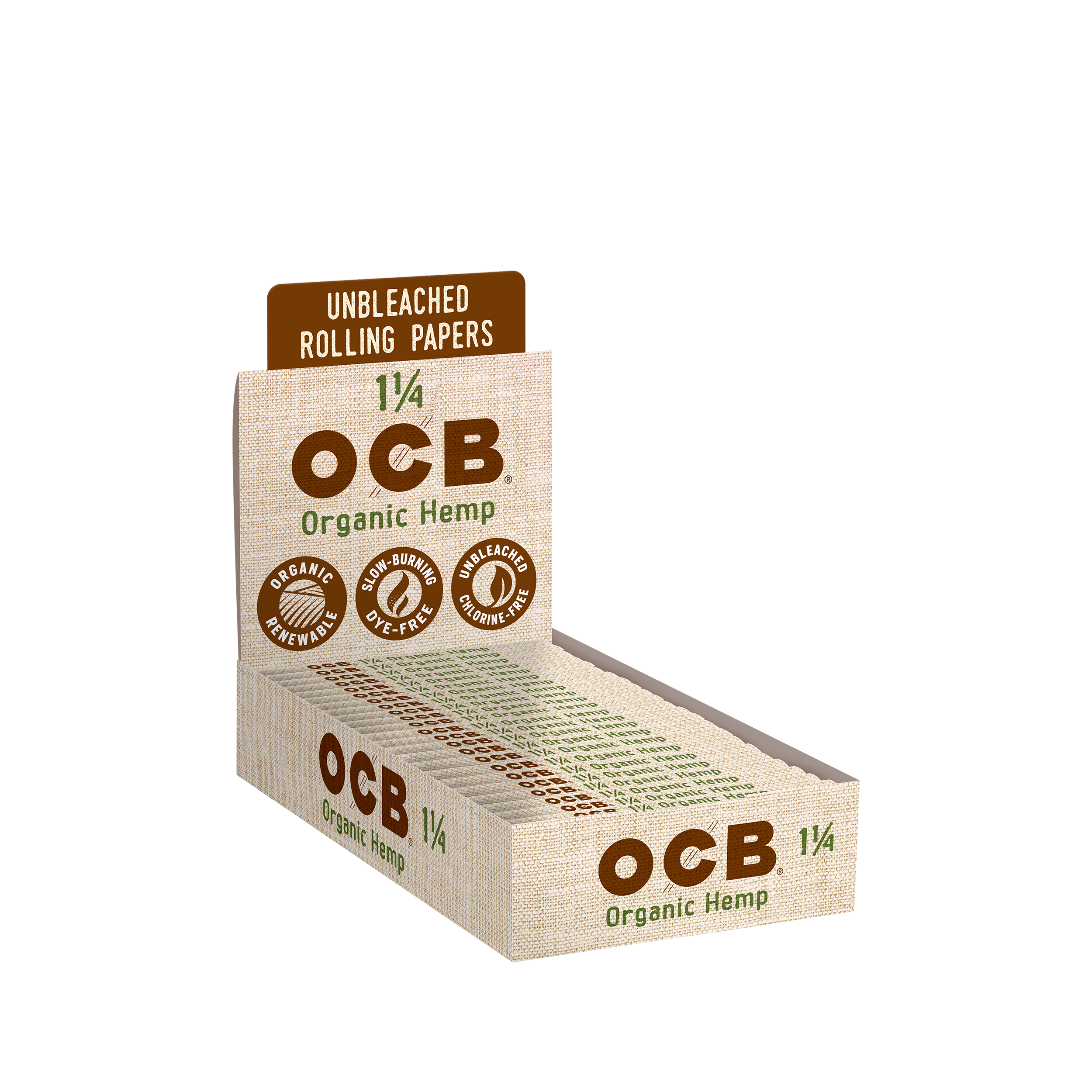 OCB Organic Rolling Papers 1 1/4" AND OCB Organic King Size Rolling Papers