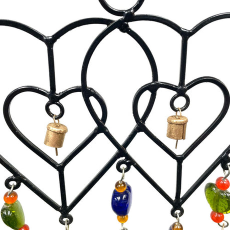 Double Heart Wind Chime IN12059