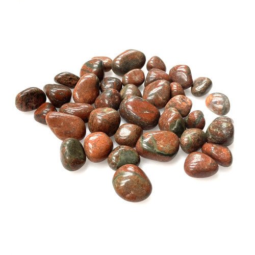 Indian Jasper Unakite Tumbled by the Pound 1" - 2" Pieces - TPCSUPPLYCO