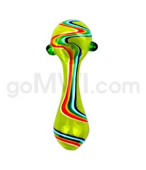 I/O 4.5" Frit Spoon w/ Zig Zag Design - Asst. - TPCSUPPLYCO