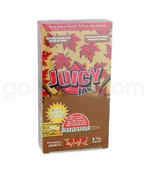 Juicy Jay's 1 1/4'' Rolling Paper - Maple 32/pk 24ct/bx - TPCSUPPLYCO