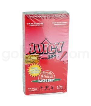 Juicy Jay's 1 1/4'' Rolling Paper - Raspberry 32/pk 24ct/bx - TPCSUPPLYCO