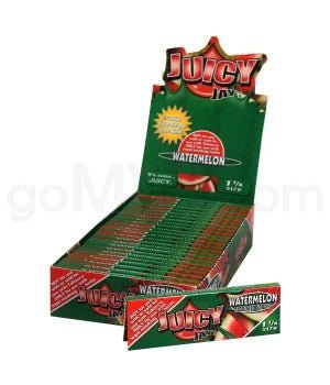 Juicy Jay's 1 1/4'' Rolling Paper - Watermelon 32/pk 24ct/bx - TPCSUPPLYCO