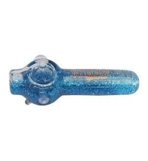 Kandy Glass 4" Glycerin Glitter Hand Pipe - TPCSUPPLYCO