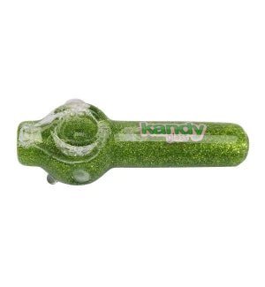 Kandy Glass 4" Glycerin Glitter Hand Pipe - TPCSUPPLYCO