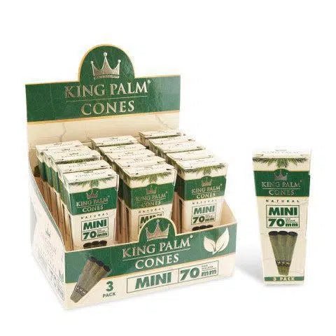 King Palm 70mm 0.25g Pre - Rolled Cones 3PK 15CT/BX - TPCSUPPLYCO