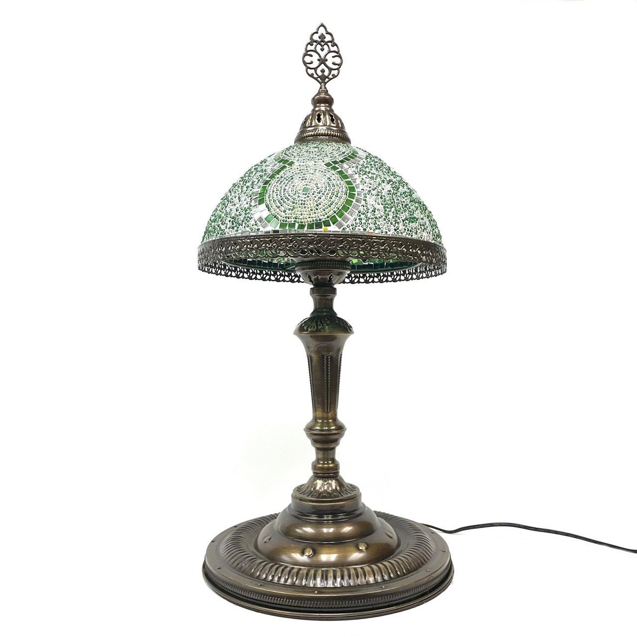 Large Tiffany Style Turkish Mosaic Lamp 24" x 11.75" 1 Count Assorted Colors - TPCSUPPLYCO