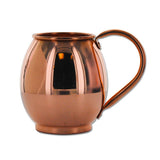 4 Pack - 16oz Solid Copper Moscow Mule Barrel Mugs