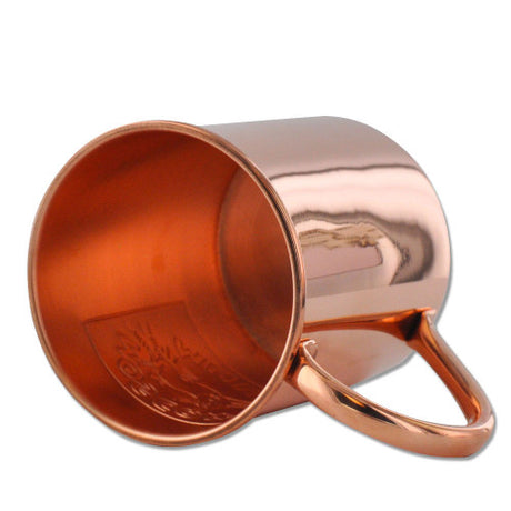 13.5oz Embossed Logo, Copper Moscow Mule Mug