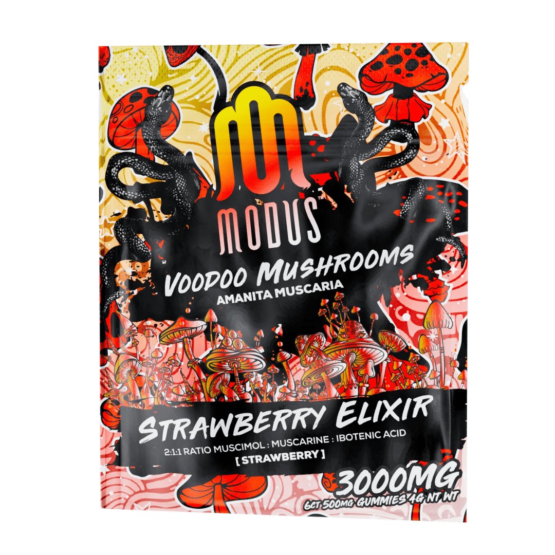 Modus Voodoo Mushrooms 3000mg Gummies - Strawberry Elixir - TPCSUPPLYCO