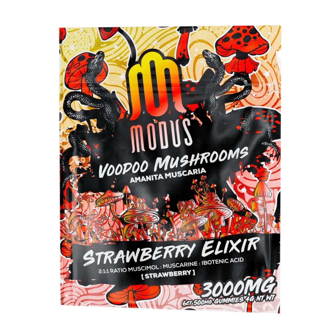 Modus Voodoo Mushrooms 3000mg Gummies - Strawberry Elixir