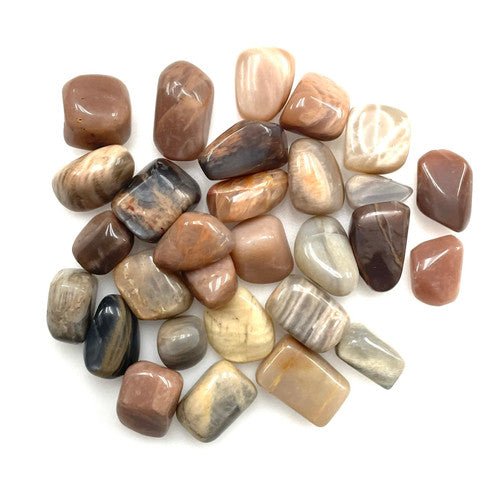 Moonstone Mix Tumbled by the Pound 1" - 2" Pieces - TPCSUPPLYCO