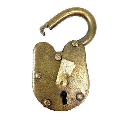 Old Metal Lock and Keys 1.5"x 2.5" - Working Antique Replica - TPCSUPPLYCO