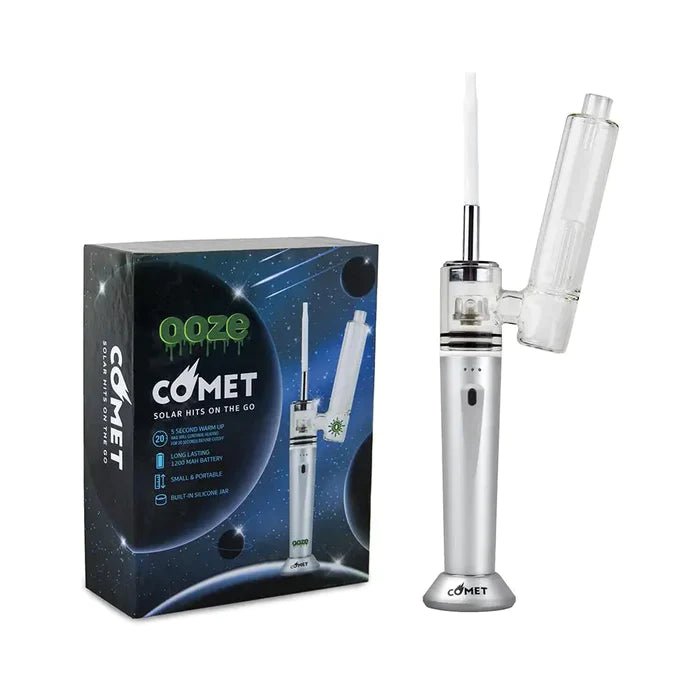 Ooze Comet 1200mAh E - Nail Vaporizer - Chrome - TPCSUPPLYCO