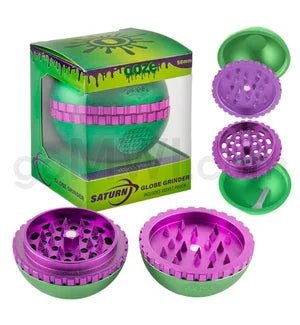 Ooze Saturn Globe 50mm 2" 4pc Grinder - TPCSUPPLYCO