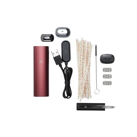 Pax 3 Dry Herb Vaporizer Complete Kit - Burgundy Red - TPCSUPPLYCO