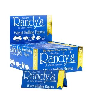 Randy's Classic King Size Wired Papers - GOLD 24/pk 25ct - TPCSUPPLYCO