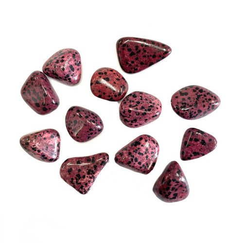 Red Dalmation Tumbled Stone by the Pound - TPCSUPPLYCO