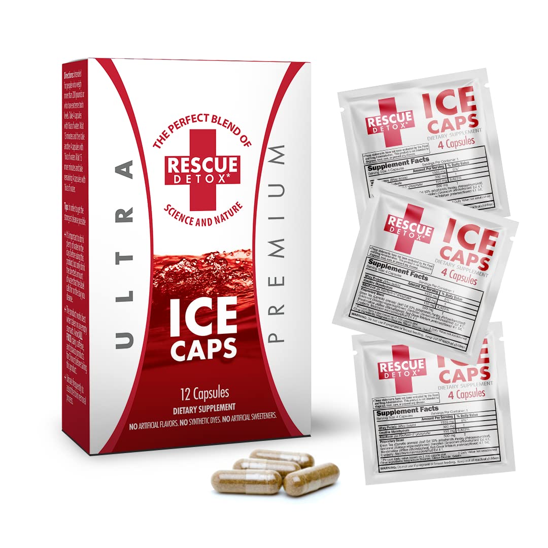 Rescue Detox Ice Caps 12 Capsules 12/cs - TPCSUPPLYCO