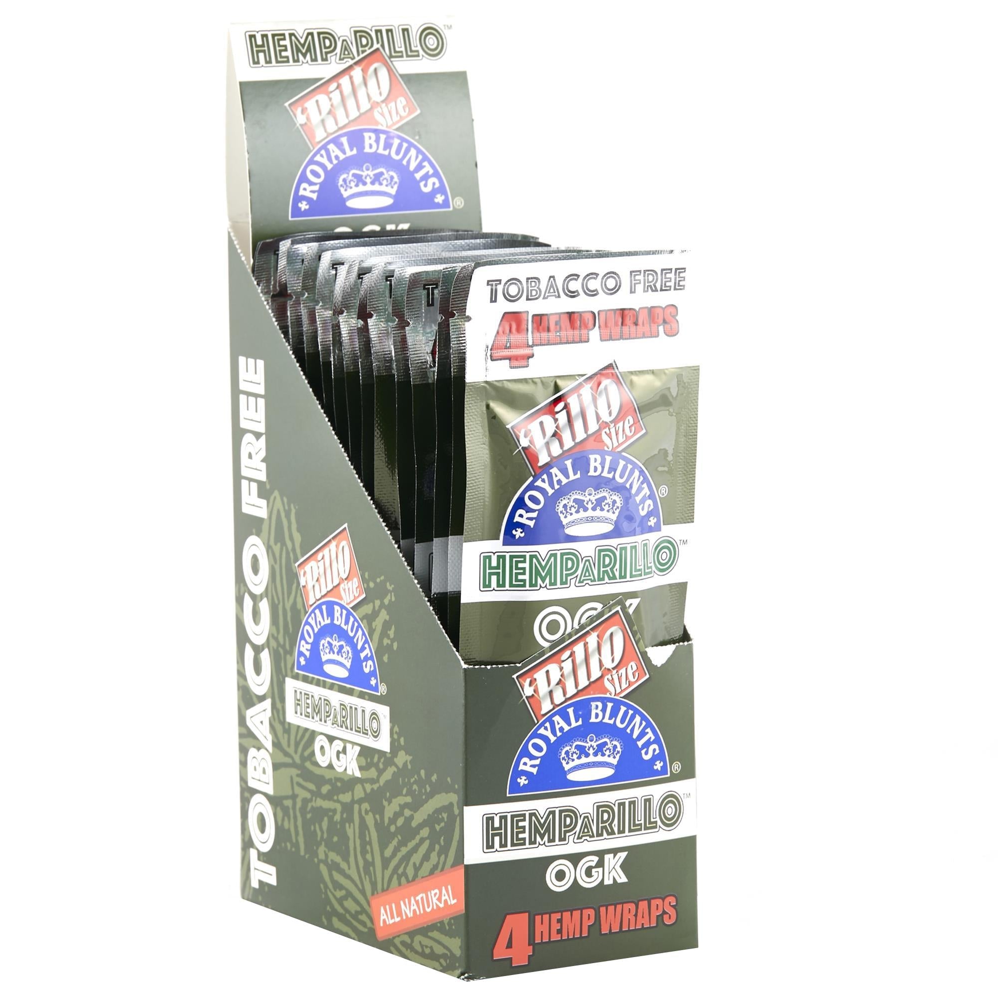 Royal Blunts Hemparillo Hemp Wraps 4/pk 15ct/bx - OG Kush - TPCSUPPLYCO