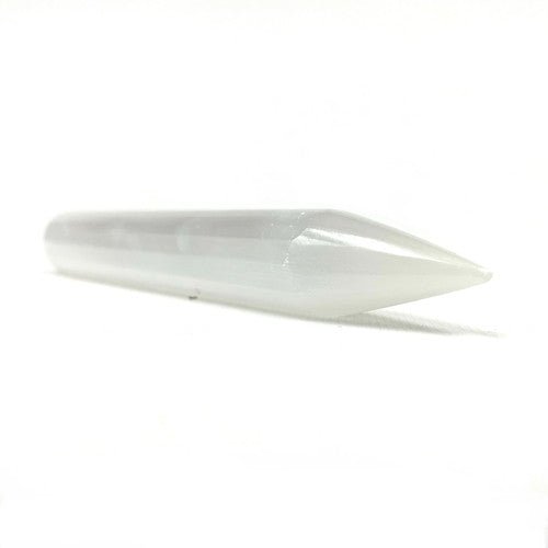 Selenite Energy Want With Point and Round End Sticks 6" + - Hand Made Morocco - TPCSUPPLYCO