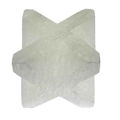 Selenite Merkabah Carving Sacred Saddle 3" from Morocco - TPCSUPPLYCO