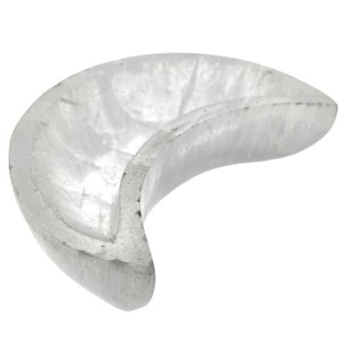 Selenite Moon Dish Bowl Sacred Moon Goddess 4.25" - TPCSUPPLYCO