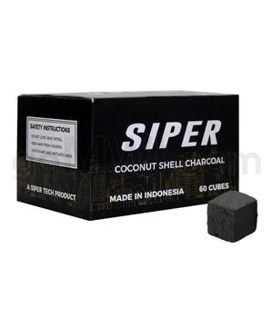 Siper Coconut Charcoal 25mm x 25mm - 60 Cubes - TPCSUPPLYCO