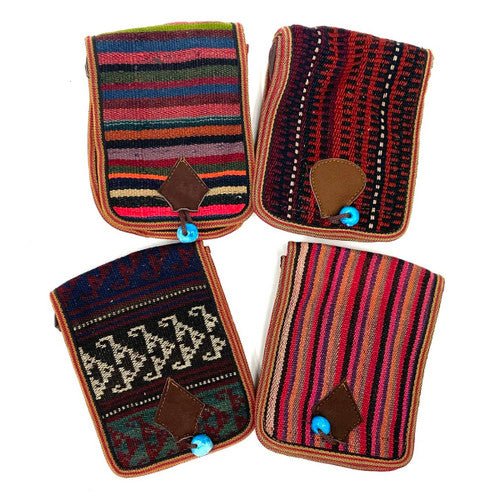 Slim Turkish Kilim Side Bag 7" x 9" 1 Assorted - TPCSUPPLYCO