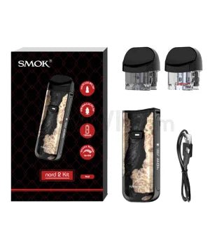 Smok Nord 2 Pod Kit 1500 mAh Black Stabilizing Wood - TPCSUPPLYCO