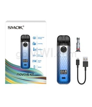 Smok Novo 4 Kit 800 mAh - Blue Grey Cobra - TPCSUPPLYCO