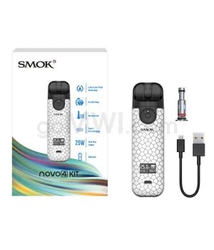 Smok Novo 4 Kit 800 mAh - White Armor - TPCSUPPLYCO