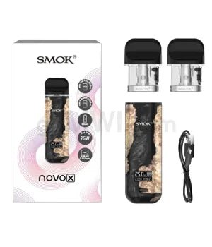 Smok Novo X Kit 800 mAh - Black Stabilizing Wood - TPCSUPPLYCO