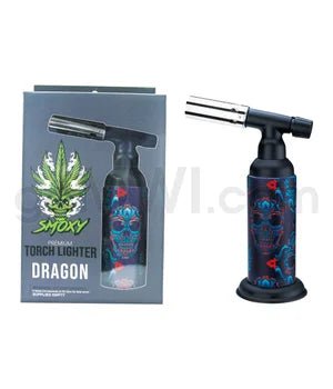 Smoxy Dragon Torch 6PC/BX - Blue Skull - TPCSUPPLYCO