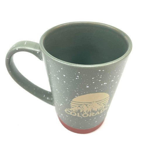 Snowy Colorado Olive Green Mug 16oz - TPCSUPPLYCO