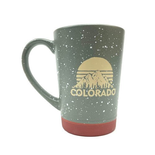 Snowy Colorado Olive Green Mug 16oz - TPCSUPPLYCO