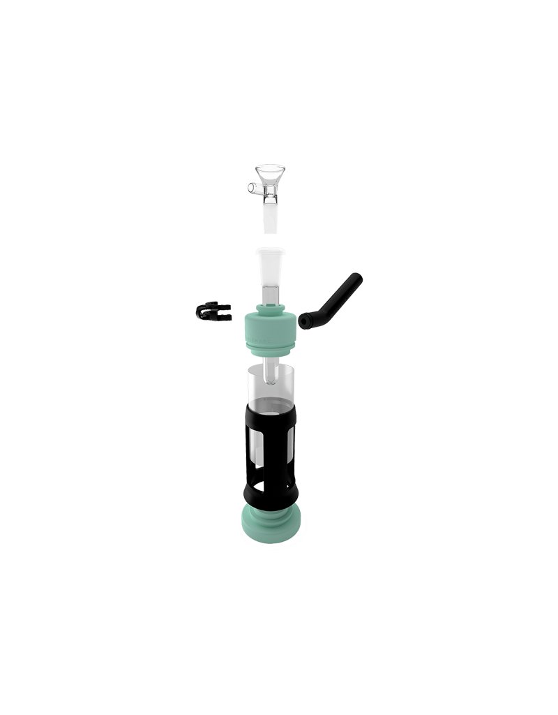 Stonerware 6″ Silicone Glass Waterpipe – White - TPCSUPPLYCO