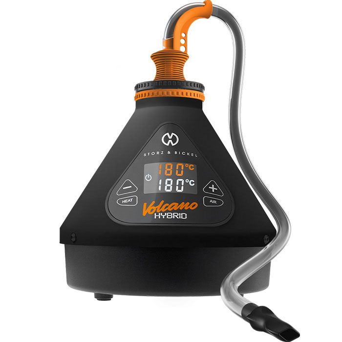 Storz & Bickel Volcano Hybrid Dry Herb Vaporizer - Onyx Black - TPCSUPPLYCO