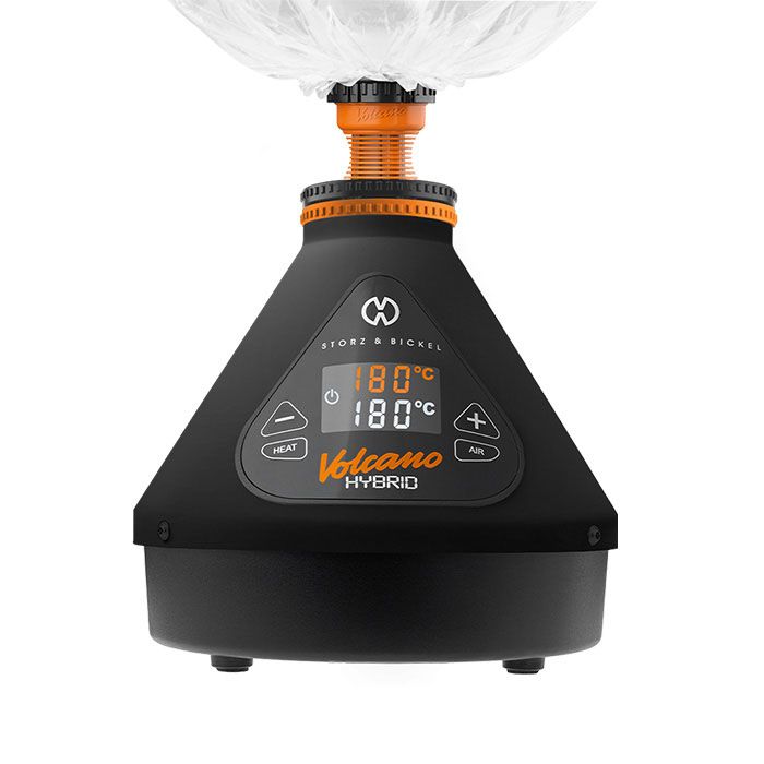 Storz & Bickel Volcano Hybrid Dry Herb Vaporizer - Onyx Black - TPCSUPPLYCO