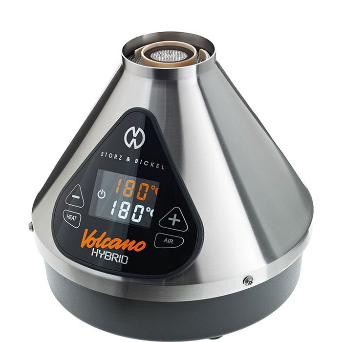 Storz & Bickel Volcano Hybrid Dry Herb Vaporizer - Silver - TPCSUPPLYCO