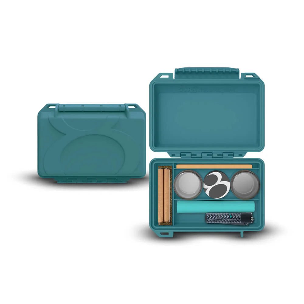 Str8 Roll Kit Mini w/ Built - in Tray & Acc - Teal - TPCSUPPLYCO