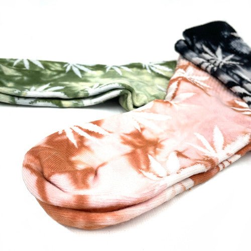 Tie - dyed 80% Cotton 20% Spandex Long Socks Assorted - TPCSUPPLYCO